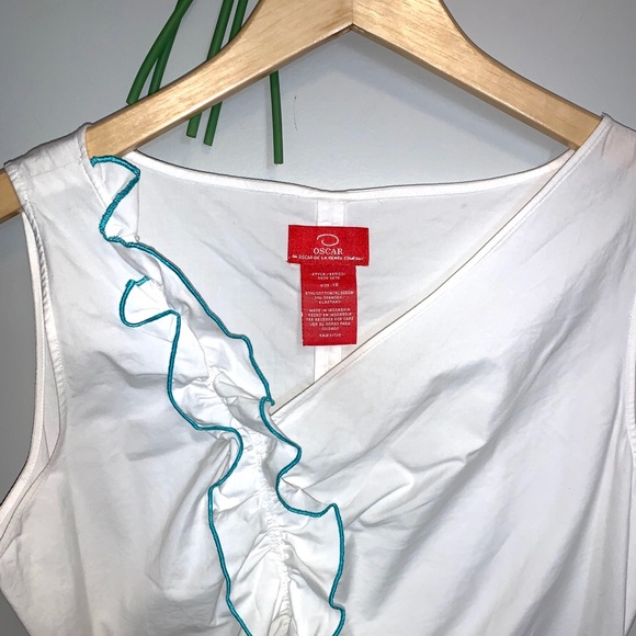 Oscar De la Renta Ruffle top - Picture 2 of 7